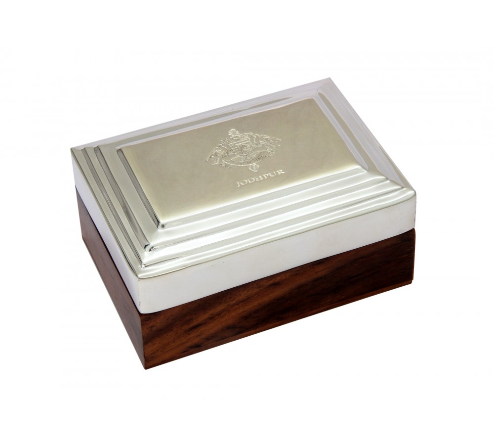 Gentlemen's Keepsake Box with Royal Jodhpur Crest Small