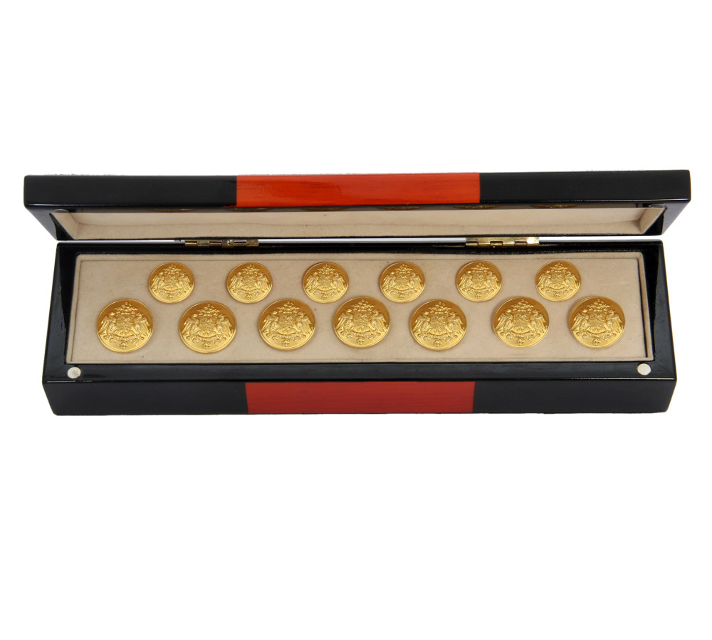 Royal Crest Blazer Button Set Embossed 