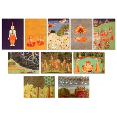 Folio Set of 10 Postcards, Garden & Cosmos