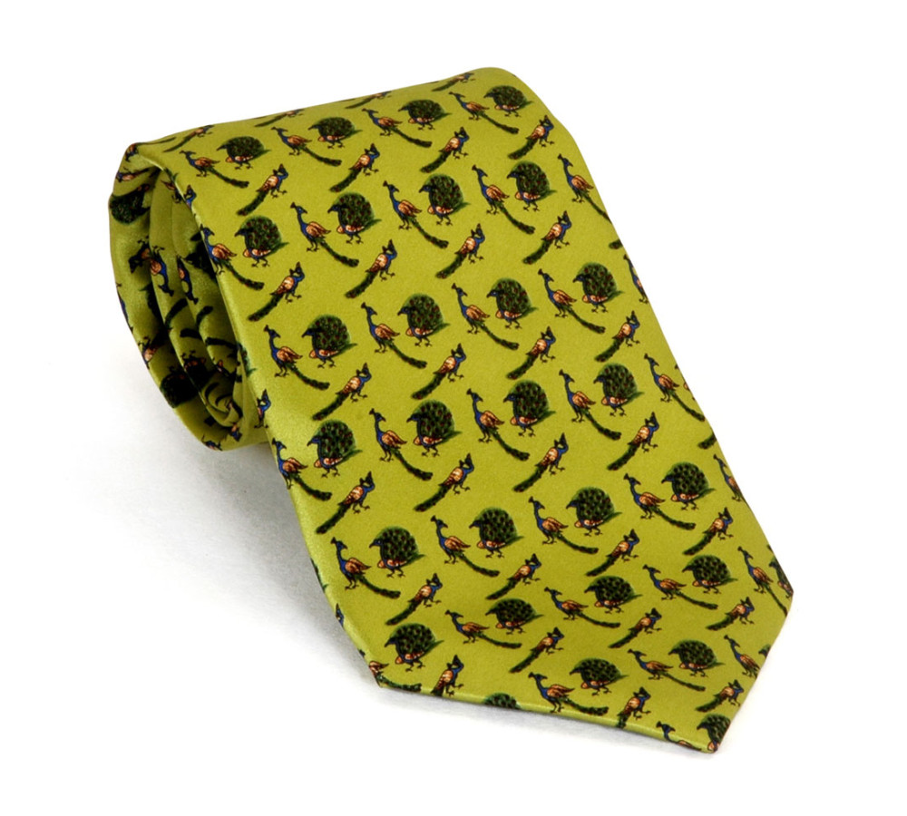 Dancing Peacocks Necktie