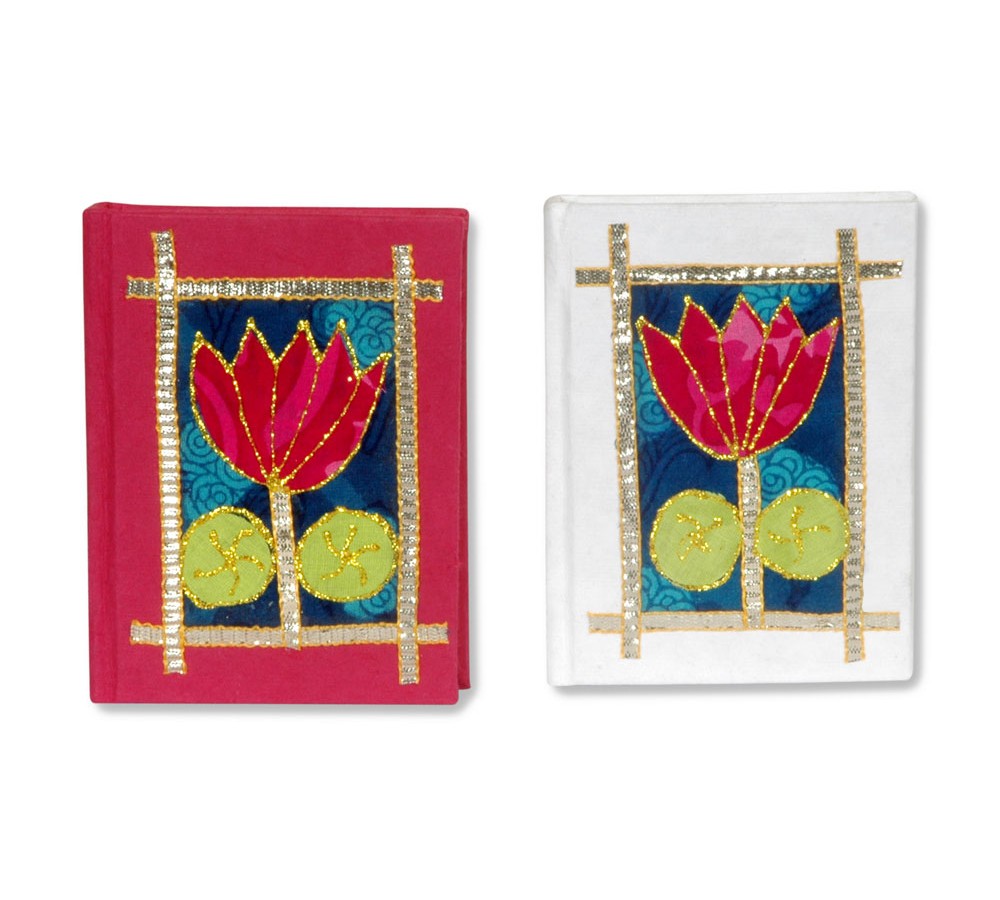 Set of 2 Tiny Journals, Flowers