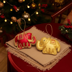 FESTIVE ELEPHANTS ORNAMENTS