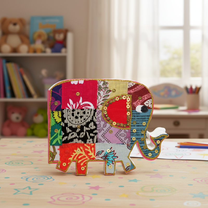 Patchwork Elephant Notepad