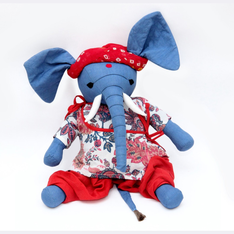 Elephant in Rajasthani Dress