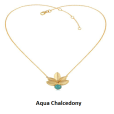 Five Leaf Pendant With Chain 