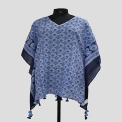 KAFTAN COTTON PRINTED WITH TASSELS