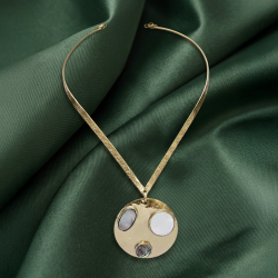 HASLI BRASS WITH MOTHER OF PEARL AND ABALONE
