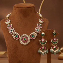 Necklace Set Kundan Jadau Multi Colour