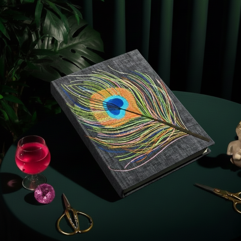 PEACOCK FEATHER NOTEBOOK