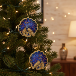 DANCING PEACOCK ORNAMENTS