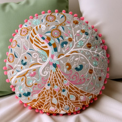 PEACOCK CUSHION COVER