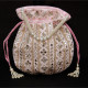 POTLI EVENING BAG, RICH MIRROR WORK