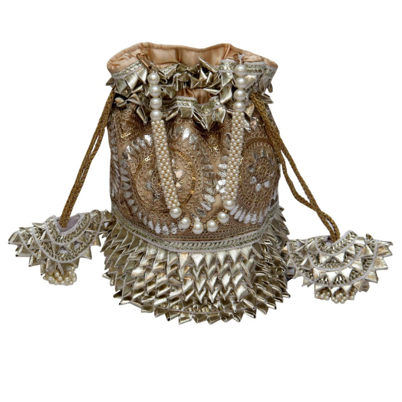 Potli Embroidery All Over Gotta Patti