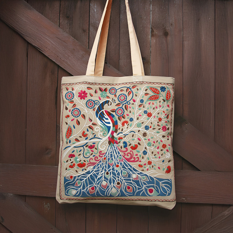 PEACOCK TOTE BAG