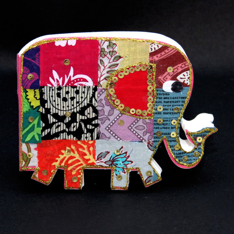 Patchwork Elephant Notepad