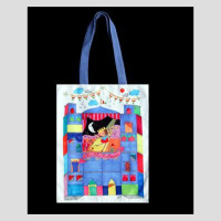 Blue City Ballerina Tote