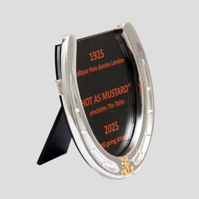COMMEMORATIVE JODHPUR POLO HORSESHOE FRAME