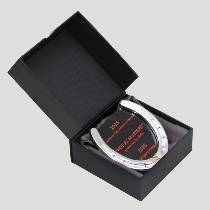 COMMEMORATIVE JODHPUR POLO HORSESHOE FRAME