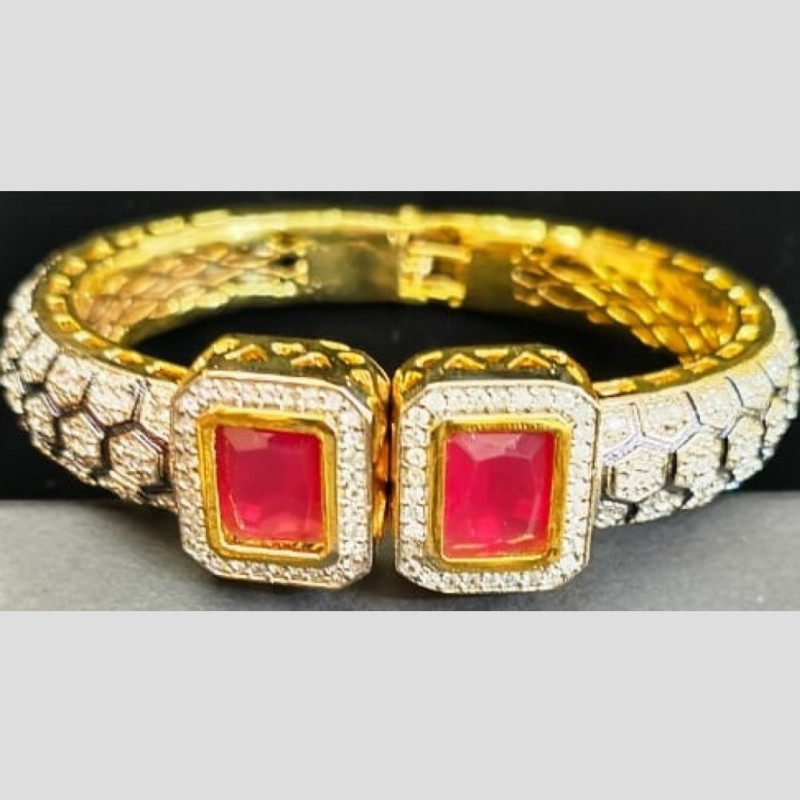 Cuff Antique with Red Stone