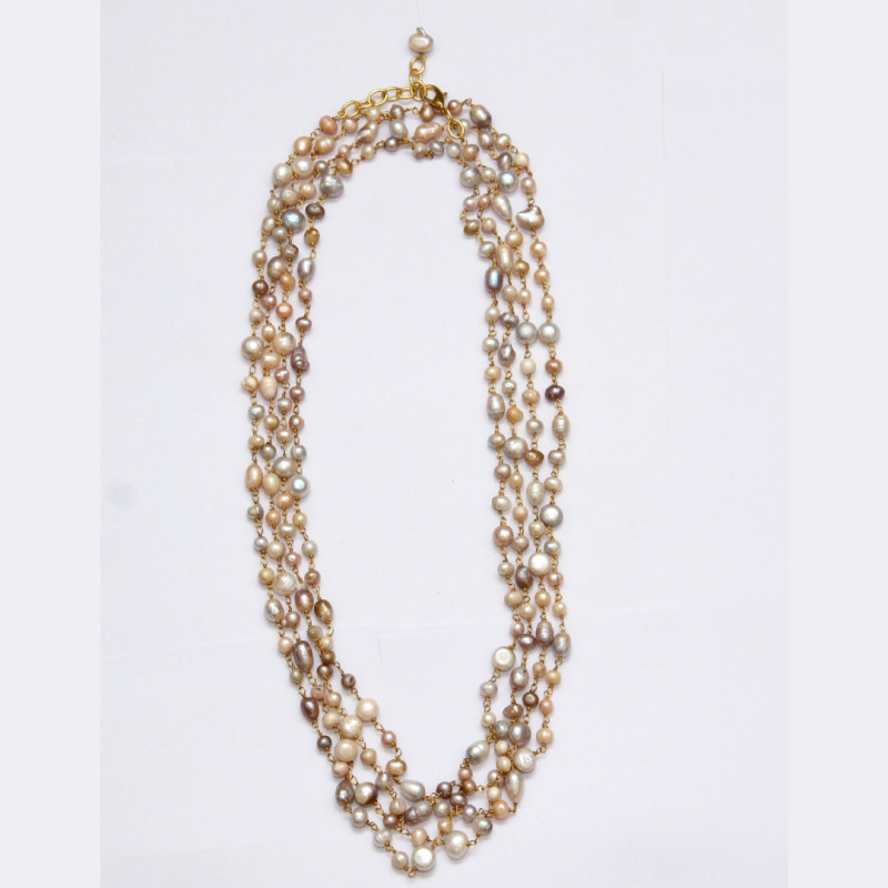 NECKLACE SHELLS PEARLS