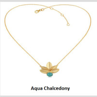 Five Leaf Pendant With Chain