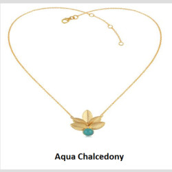 Five Leaf Pendant With Chain