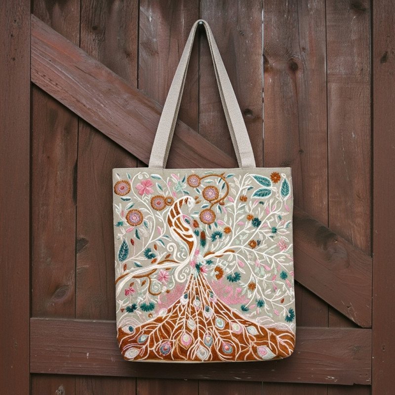 PEACOCK TOTE BAG